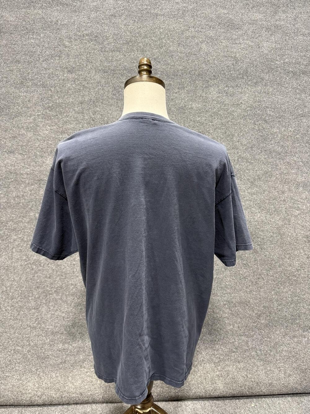 Champion Shirt Mens XL Blue Crewneck Small Script Logo Basic T-Shirt Tee - Picture 3 of 10